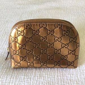 Gucci Guccisima leather cosmetic case